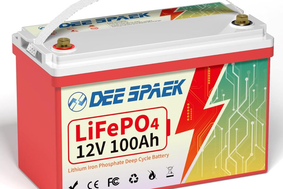 DEESPAEK 12V 100Ah LiFePO4 Battery